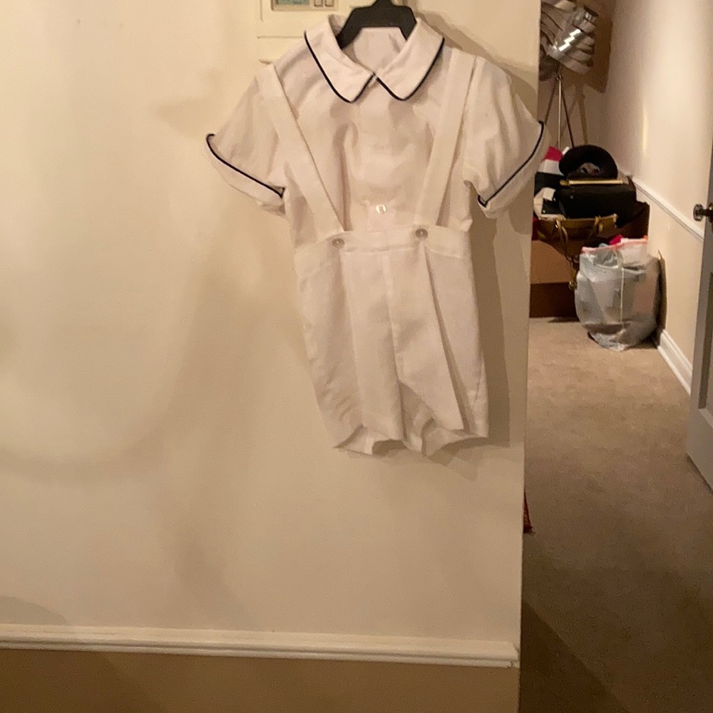 2 piece blouse & shorts for little boy